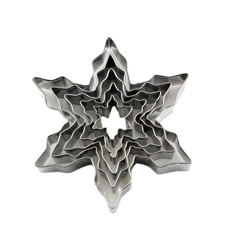 35pcs Christmas Snowflake Cookie Mold Stainless Steel Kitchen Baking Tool Gingerbread Man Tree Hear 9