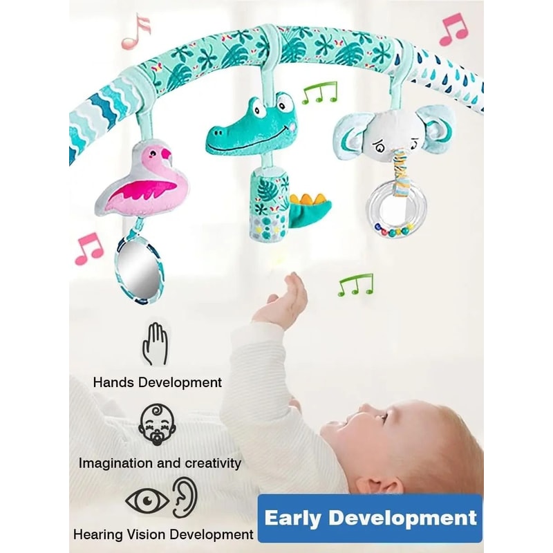 Baby Toy Toddler Hanging Bell Newborn Stroller Play Arch Bed Toys For Babies 012 Months 4