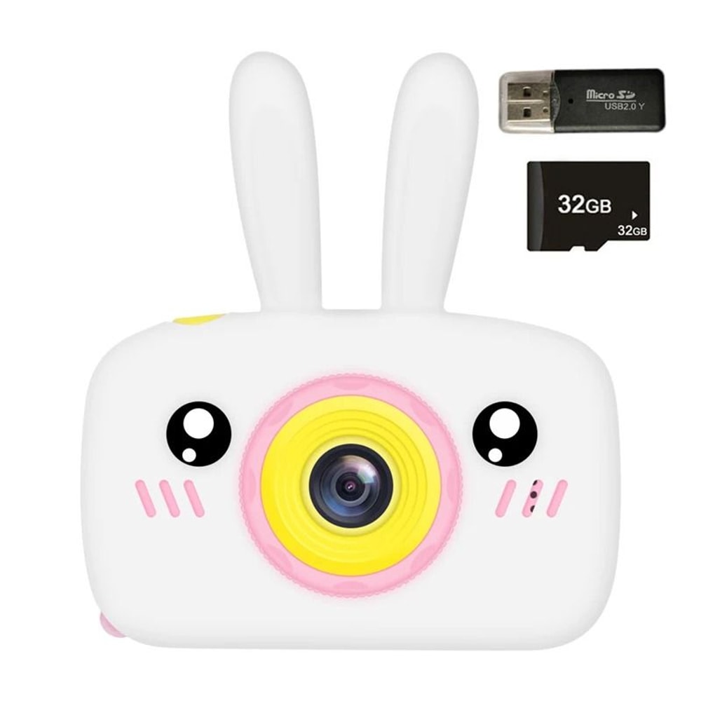 New Mini Cartoon Rabbit Camera 2 Inch HD Screen Educational Digital Video Camera For Kid Gifts 7