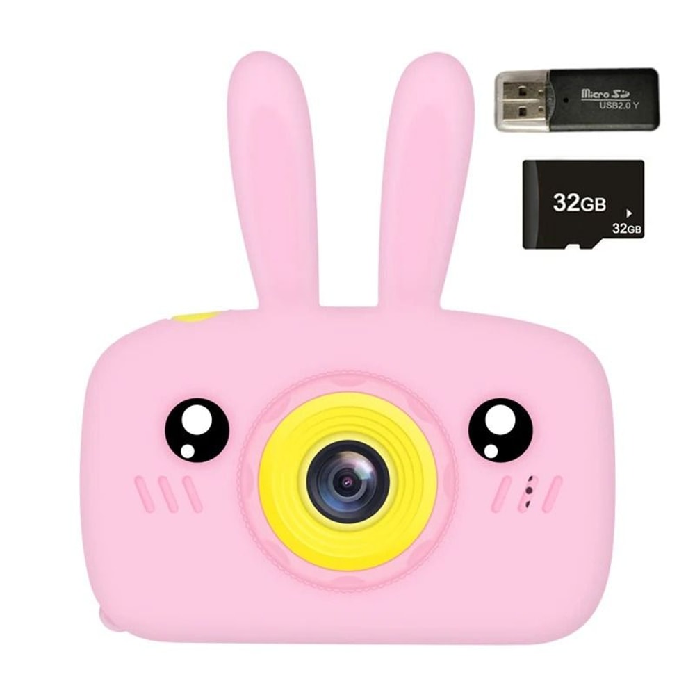 New Mini Cartoon Rabbit Camera 2 Inch HD Screen Educational Digital Video Camera For Kid Gifts 8
