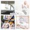 Clip On Hanging Plush Toy Stroller And Car Seat Sensory Activity Baby Toys With Wind Chimes 3