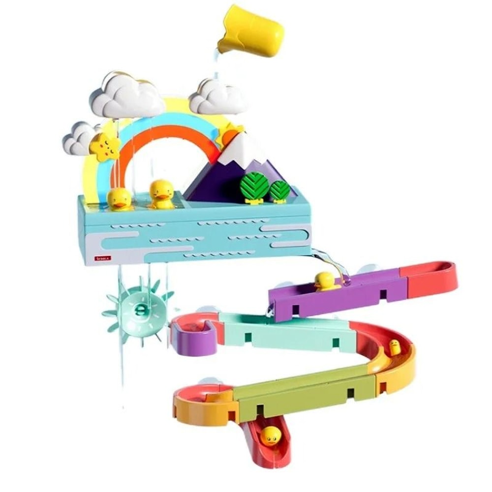 Bath Duck Toy With Rainbow Light And Music Toddlers Bathtub Toy Educational Water Game 5