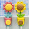 Baby Shower Bath Toy Sprinkler Head Spray Water Sunflower Manual Device For Kids Gift 3