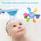 Baby Bath Toys Colorful Water Wheel Bathing Sucker Bathtub Water Spray Play Set 2