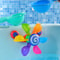 Baby Bath Toys Colorful Water Wheel Bathing Sucker Bathtub Water Spray Play Set 4