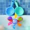Baby Bath Toys Colorful Water Wheel Bathing Sucker Bathtub Water Spray Play Set 5