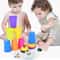 Montessori Toys Stack Cup Game With Card Educational Logic Training Children Gift 3