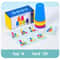 Montessori Toys Stack Cup Game With Card Educational Logic Training Children Gift 6