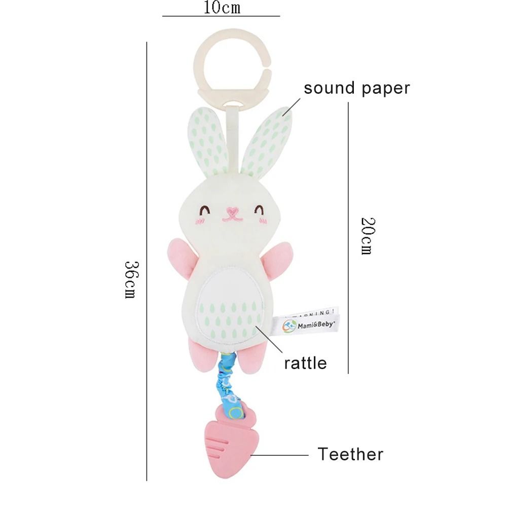 Newborn Soft Stuffed Animal Rattle Hand Grip Sensory Travel Accessories For Toddler Toy Gifts 7