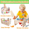 Kids Tool Bench Wooden Set Toys Montessori Workbench Construction STEM Educational Gifts 1