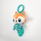 Baby Toy Cartoon Animal Stuffed Hanging Rattle Toys For Crib Car Seat And Stroller 2