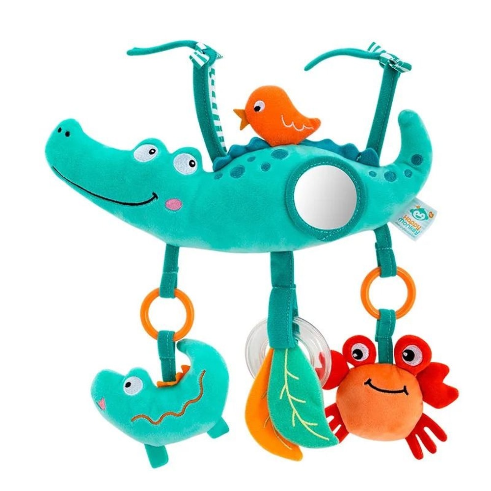Baby Car Seat Stroller Activity Hanging Toy Infant Soft Plush With Wind Chimes 9