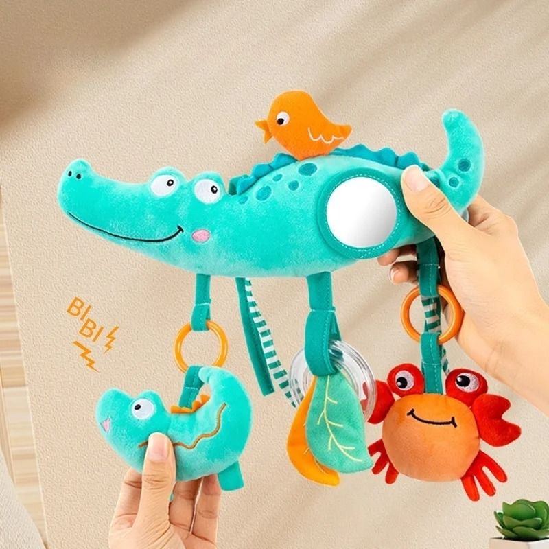 Baby Car Seat Stroller Activity Hanging Toy Infant Soft Plush With Wind Chimes 1