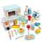 QWZ Wooden Simulation Kitchen Toy Set Bread Machine Microwave Oven Play House Toys 0