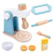 QWZ Wooden Simulation Kitchen Toy Set Bread Machine Microwave Oven Play House Toys 9