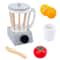 QWZ Wooden Simulation Kitchen Toy Set Bread Machine Microwave Oven Play House Toys 6