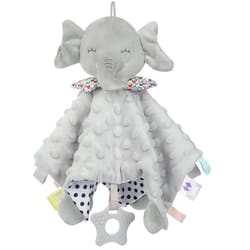 baby security blanket elephant with tags teether rattles soft snuggle stuffed animal