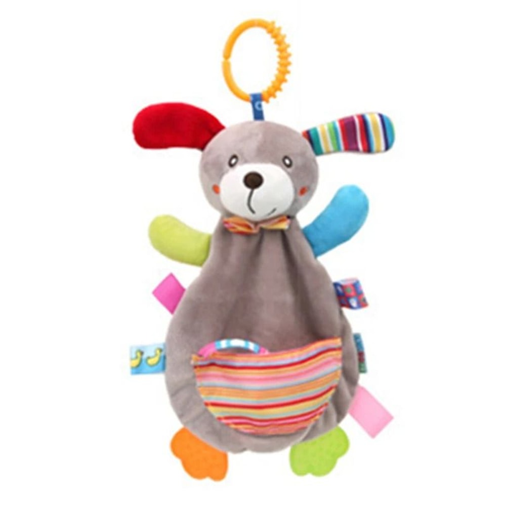Baby Security Blanket Elephant With Tags Teether Rattles Soft Snuggle Stuffed Animal 17