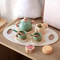Wooden Afternoon Tea Set Toy Pretend Play Food Montessori Early Educational Toys 0