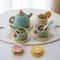 Wooden Afternoon Tea Set Toy Pretend Play Food Montessori Early Educational Toys 2