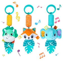 baby rattles hanging toys for car seat, crib, and stroller montessori sensory plush toys