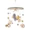 Baby Crib Mobile Rattle Toy Cartoon Felt Forest Animal Bed Bell With Wooden Bracket 9