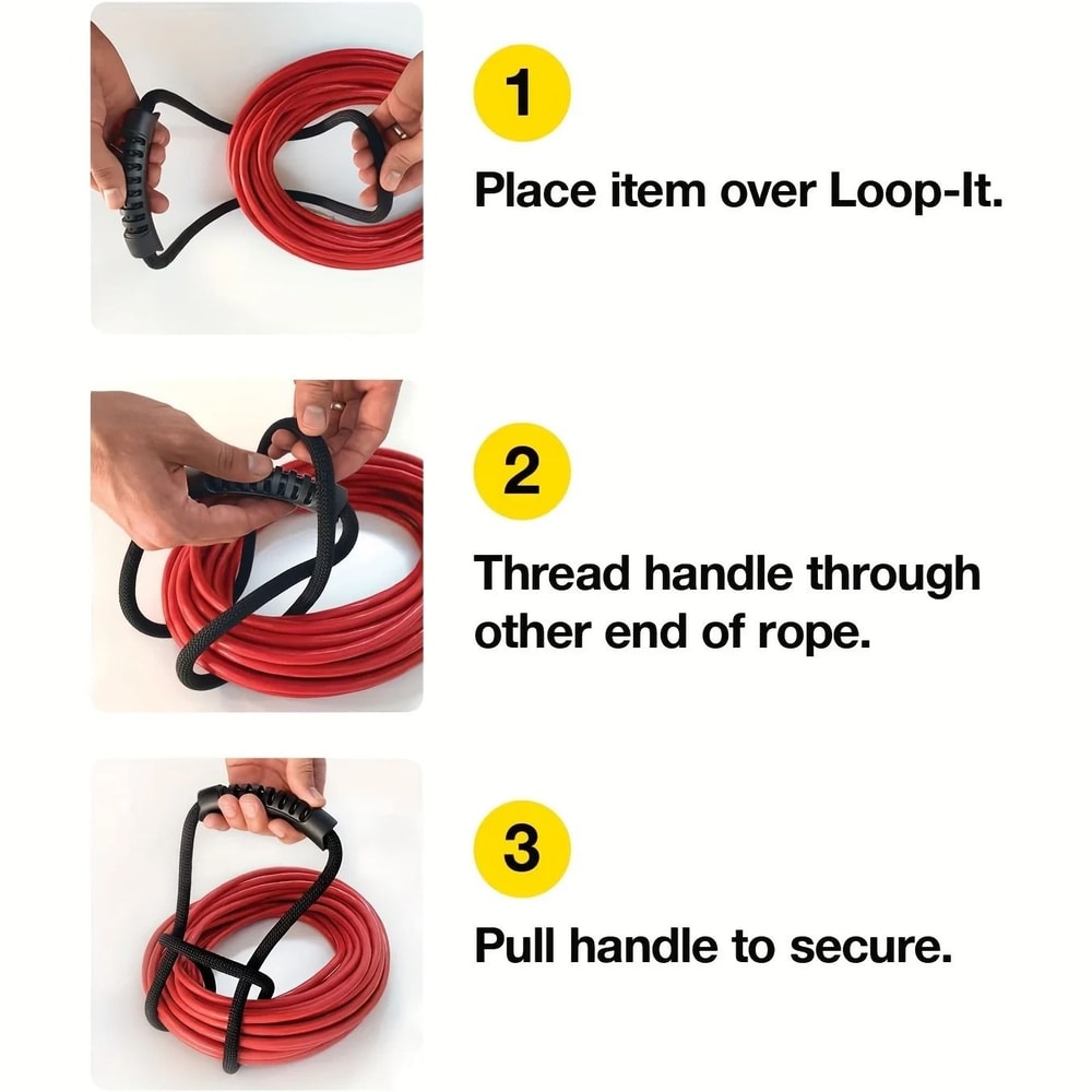 Storage Strap With Handle HeavyDuty Extension Cord Hose Organizer For Home And Garage 4