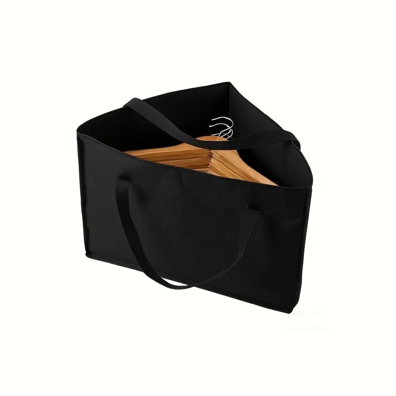 1pc Triangular Storage Bag With Handles And Base Versatile Hanger Organizer Beach Bag 5