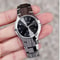 Tungsten Steel Color Quartz Calendar Watch Elegant Couples And Student Watch Set 7