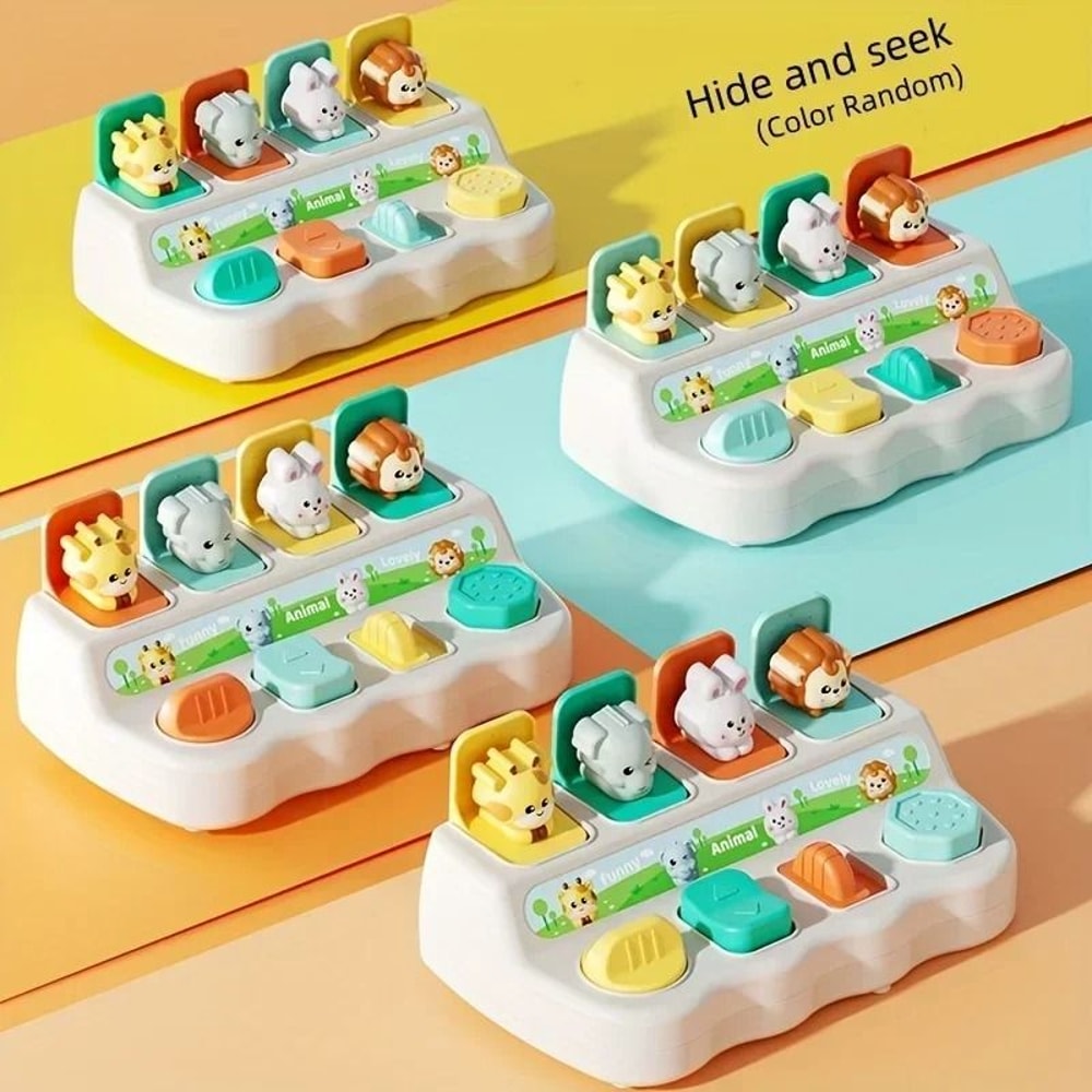 Montessori PopUp Animal Toy Interactive Learning Play Box For Toddlers 2