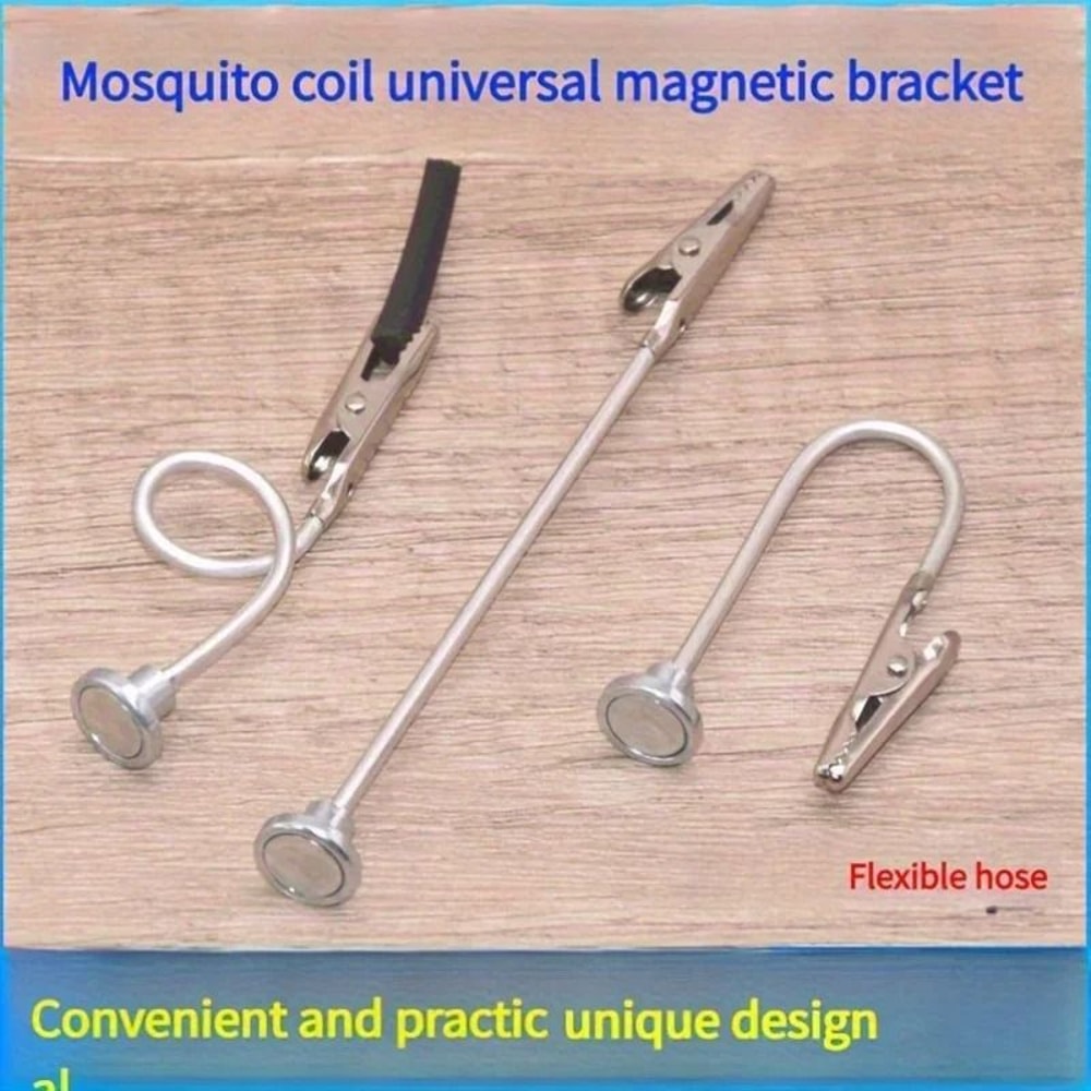3Pack Stainless Steel Mosquito Coil Bracket Durable Magnetic Support Frame Multifunction Ash Tray B 1