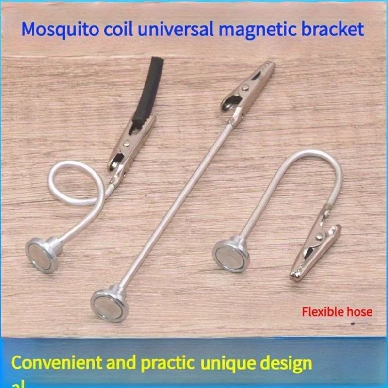 3Pack Stainless Steel Mosquito Coil Bracket Durable Magnetic Support Frame Multifunction Ash Tray B 1