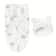 1pc Baby Swaddle Set With Hat UltraSoft Gray Star Cloud Moon Patterns 6