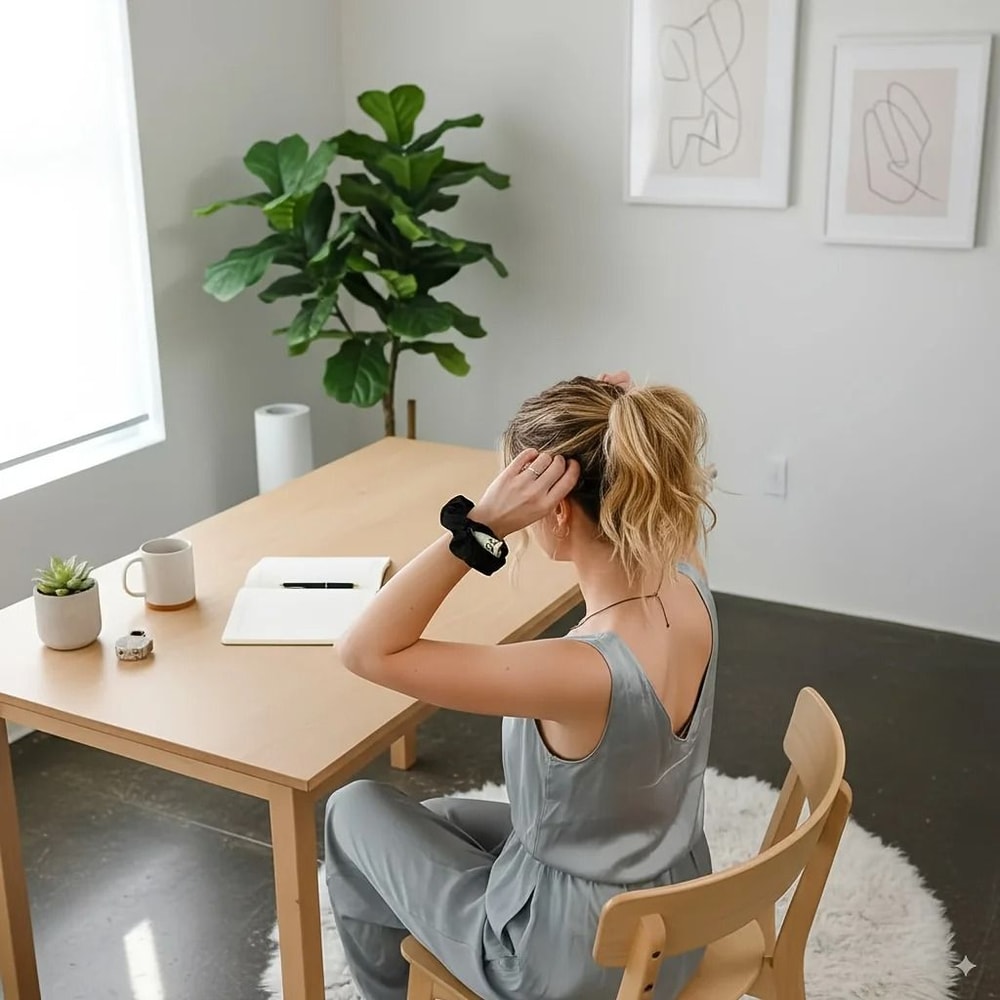 1pc Portable Hidden Safe Secret Hair Tie Discreet Zipper Storage Scrunchie 3