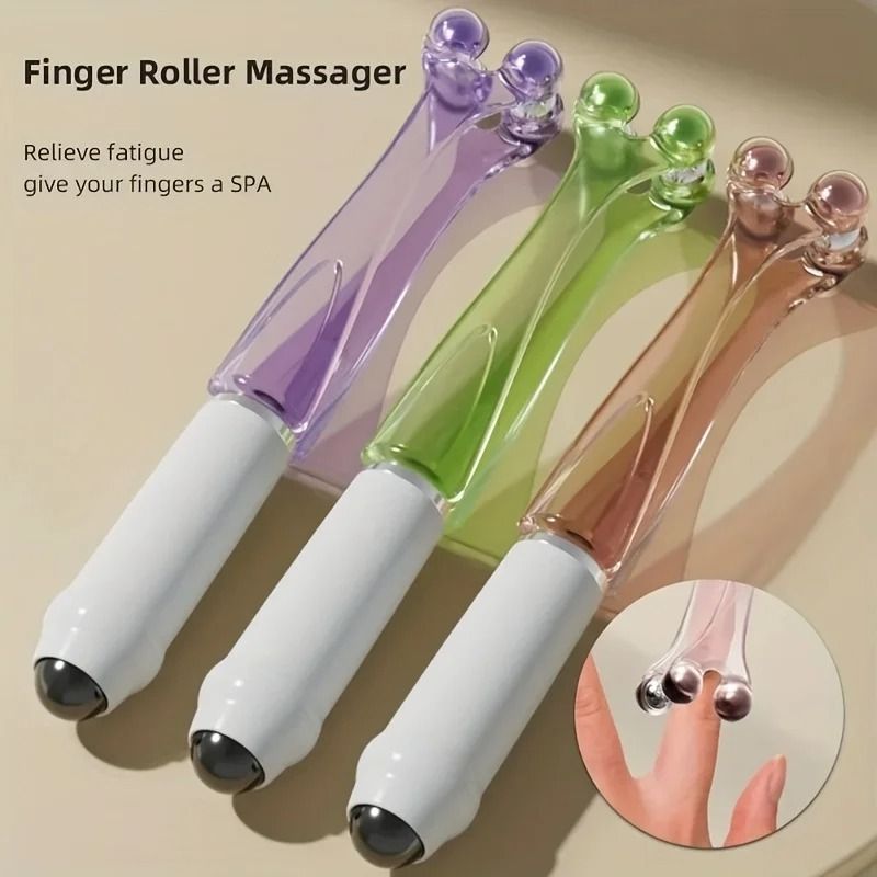 Finger Joint Acupoint Massager Roller Handheld Hand Acupuncture Massage Tool 1