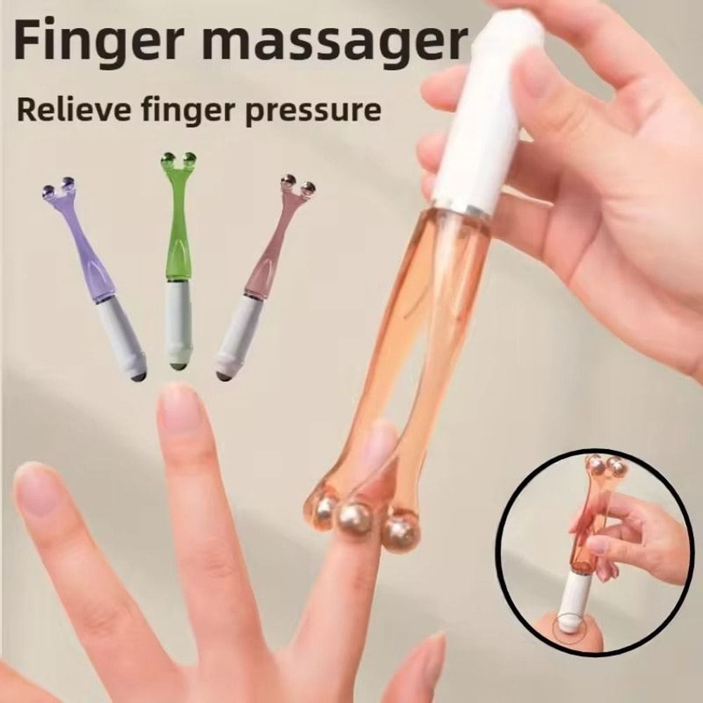 Finger Joint Acupoint Massager Roller Handheld Hand Acupuncture Massage Tool 0