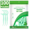 100Count UltraFine Mint Flavored Dental Floss Picks Professional Clean Safe Toothpick Sticks 6