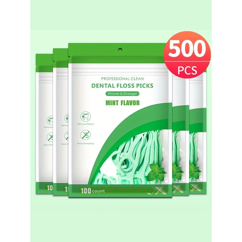 100Count UltraFine Mint Flavored Dental Floss Picks Professional Clean Safe Toothpick Sticks 7