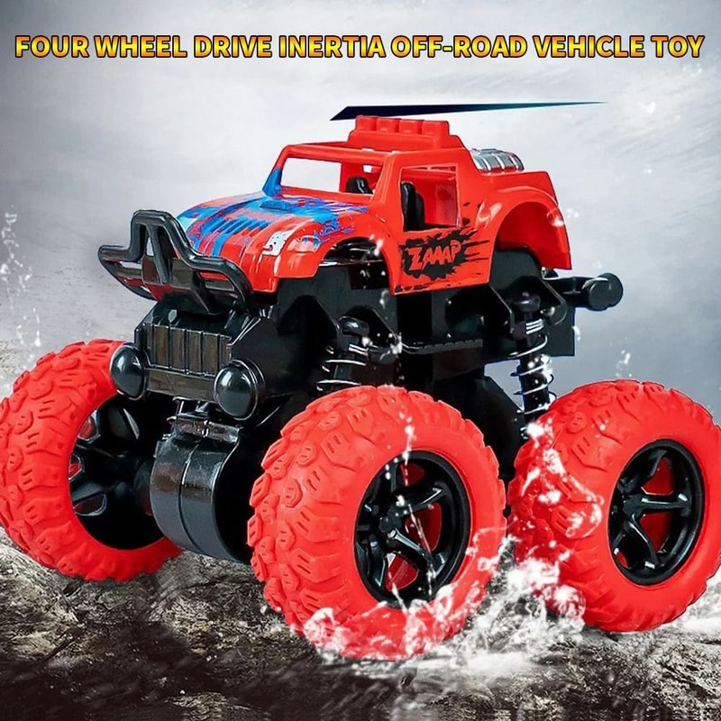 FourWheel Drive Inertial OffRoad Vehicle Toy HighPerformance Stunt Monster Truck 0