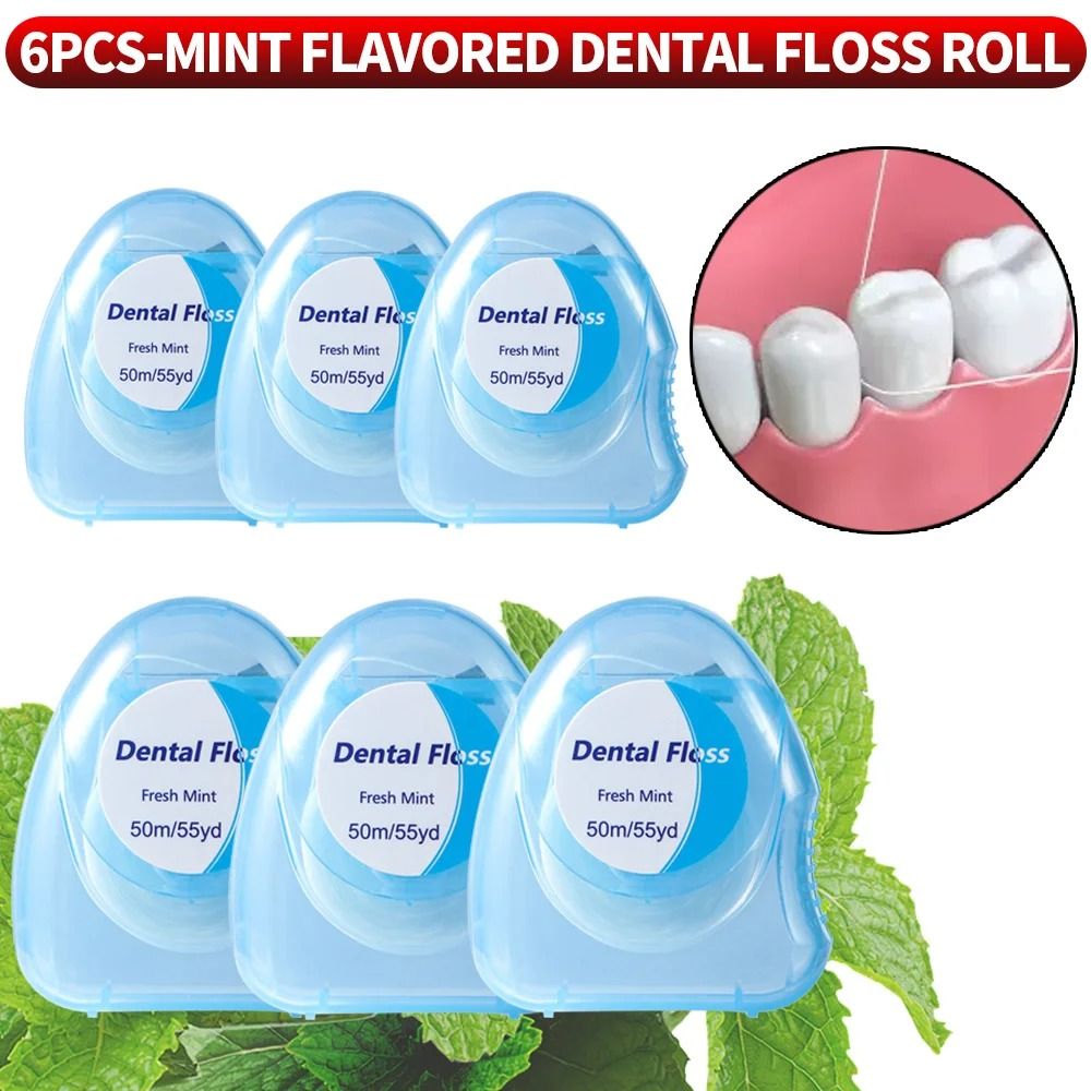 1pc Compact Mint Flavored Dental Floss Convenient Fast Teeth Cleaning 3