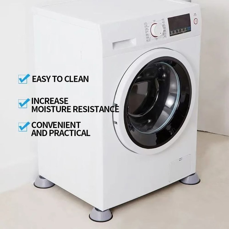 Washing Machine Shock Pad Silicone AntiVibration Noise Reduction Foot Pad 2