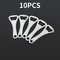 10PCS Professional Stainless Steel Bottle Opener Set Mirror Polished HeavyDuty 0