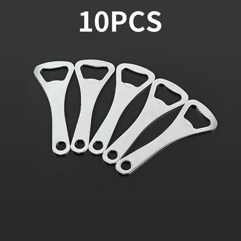 10PCS Professional Stainless Steel Bottle Opener Set Mirror Polished HeavyDuty 0