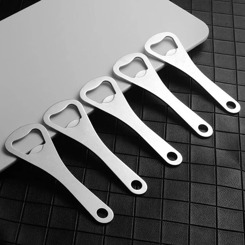 10PCS Professional Stainless Steel Bottle Opener Set Mirror Polished HeavyDuty 3