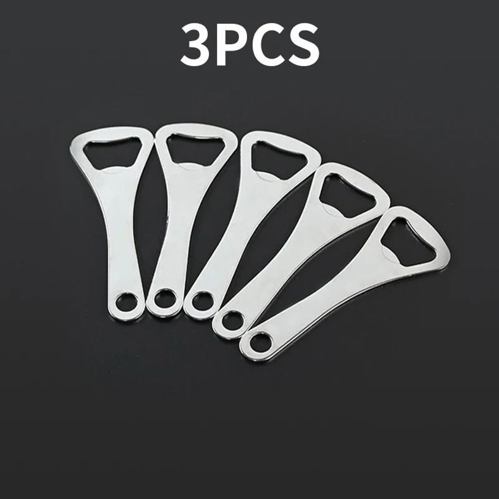 10PCS Professional Stainless Steel Bottle Opener Set Mirror Polished HeavyDuty 5