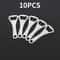 10PCS Professional Stainless Steel Bottle Opener Set Mirror Polished HeavyDuty 6