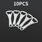 10PCS Professional Stainless Steel Bottle Opener Set Mirror Polished HeavyDuty 6