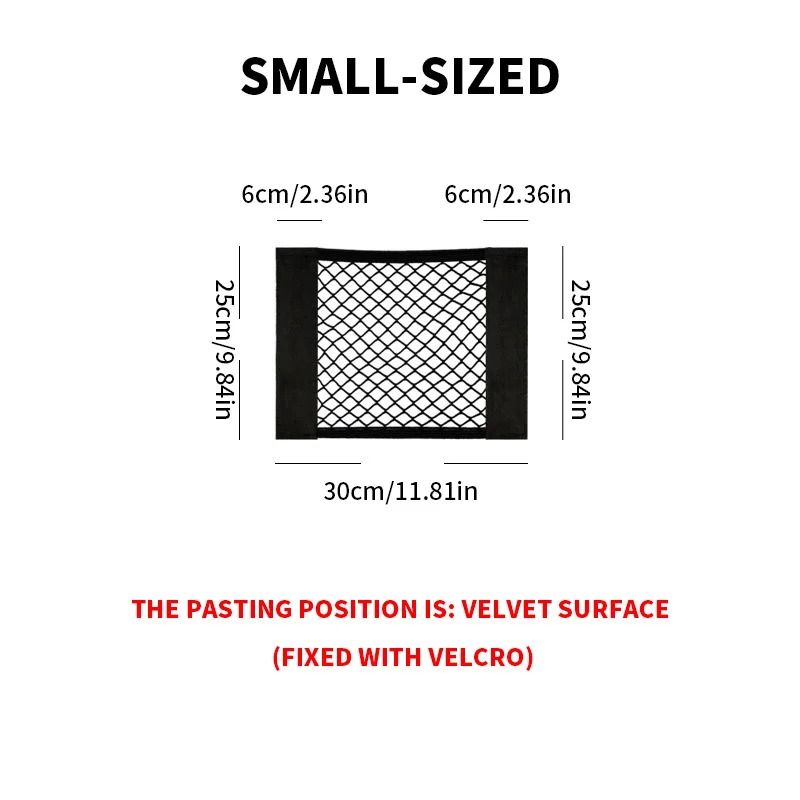 Universal Car Trunk Storage Net Magic Elastic Sticker Mesh Pocket Organizer 6