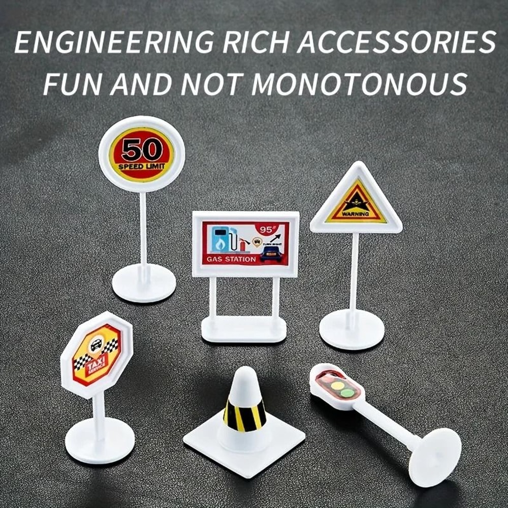 Childrens Airplane Transport Toy Set Inertial Model With Rescue Cars Helicopter 3