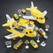 Childrens Airplane Transport Toy Set Inertial Model With Rescue Cars Helicopter 4